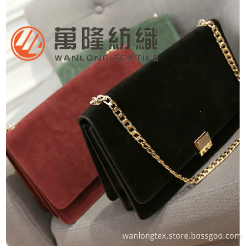 225D Printed Weft Suede Fabric for Bag